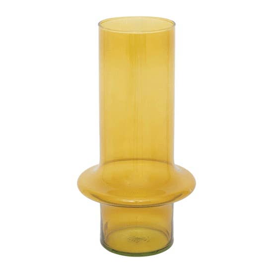 Vase Recycled Glass Yolk Yellow: Yellow / RECYCLED GLASS