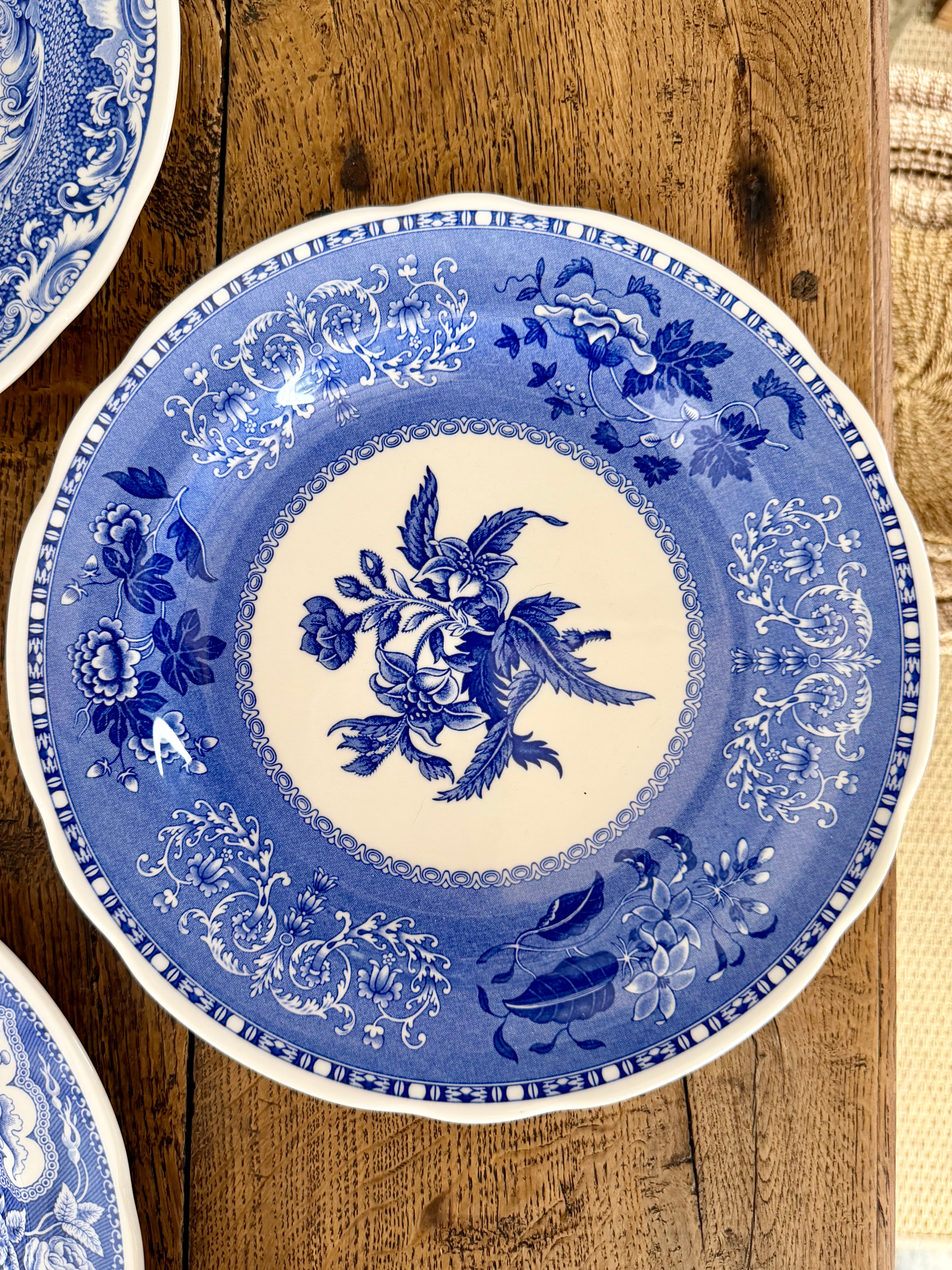 Vintage Blue & White Plate, #2