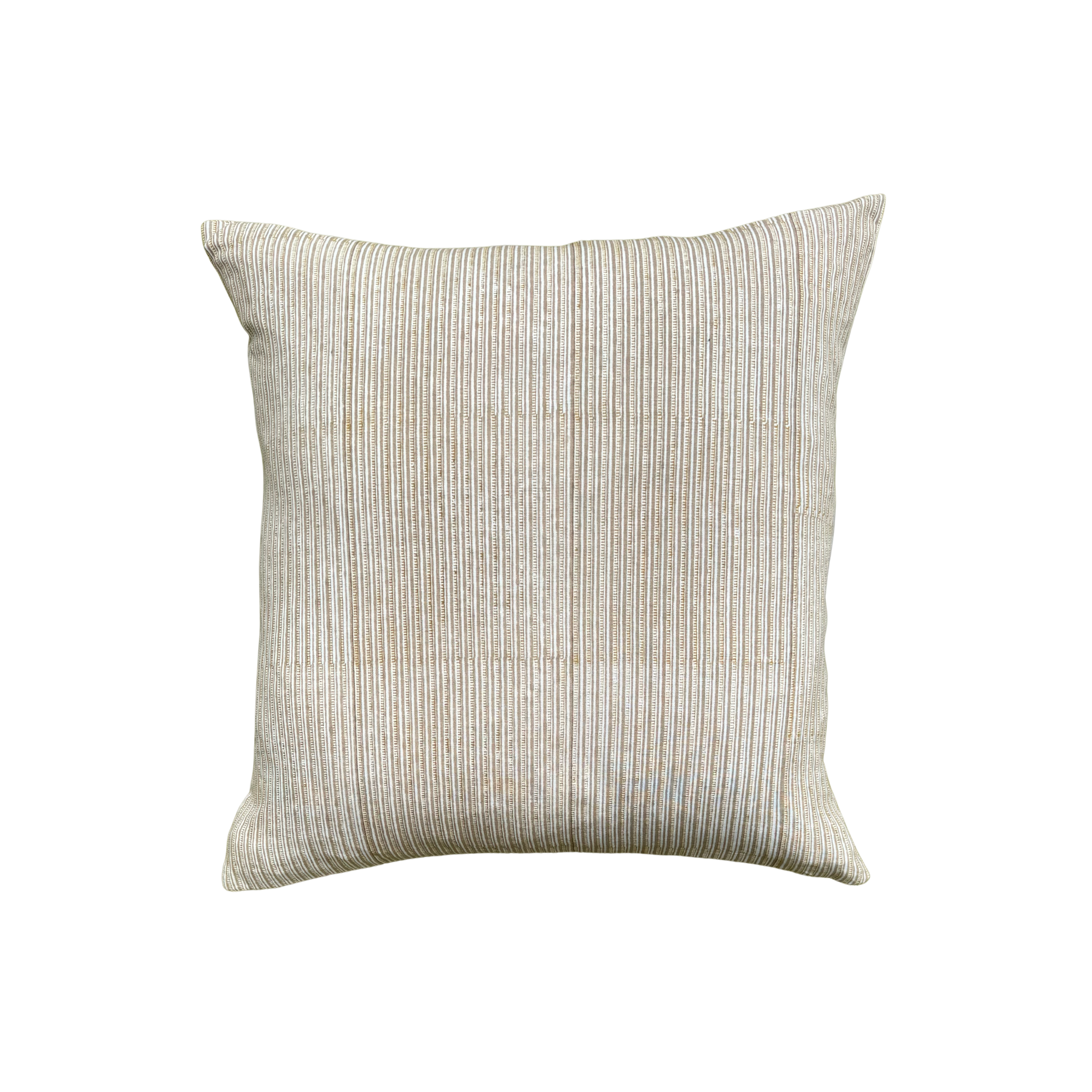 Throw Pillow- Mustard Ladder Stripes