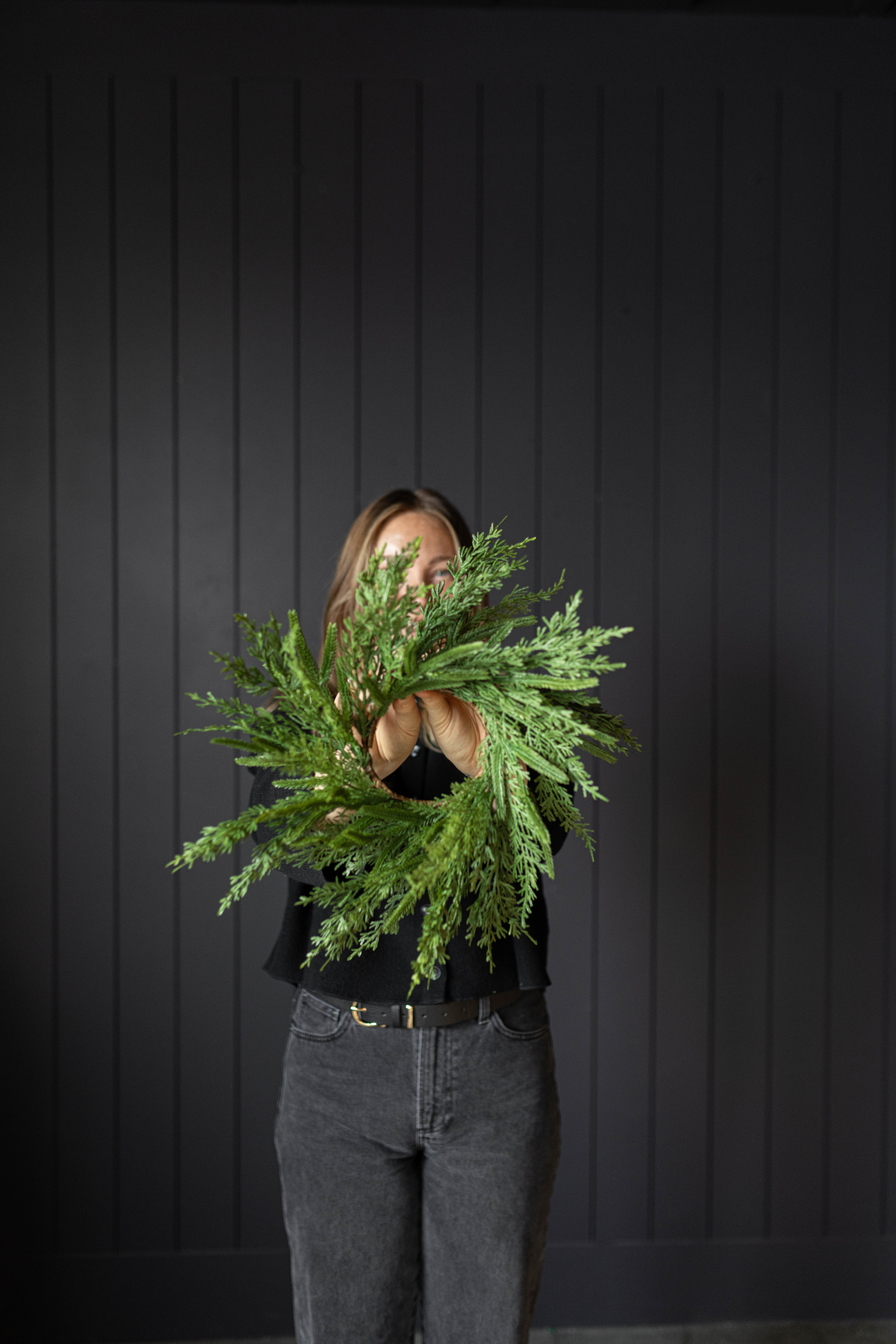 Norfolk & Cypress Mixed Real Touch Wreath Mini