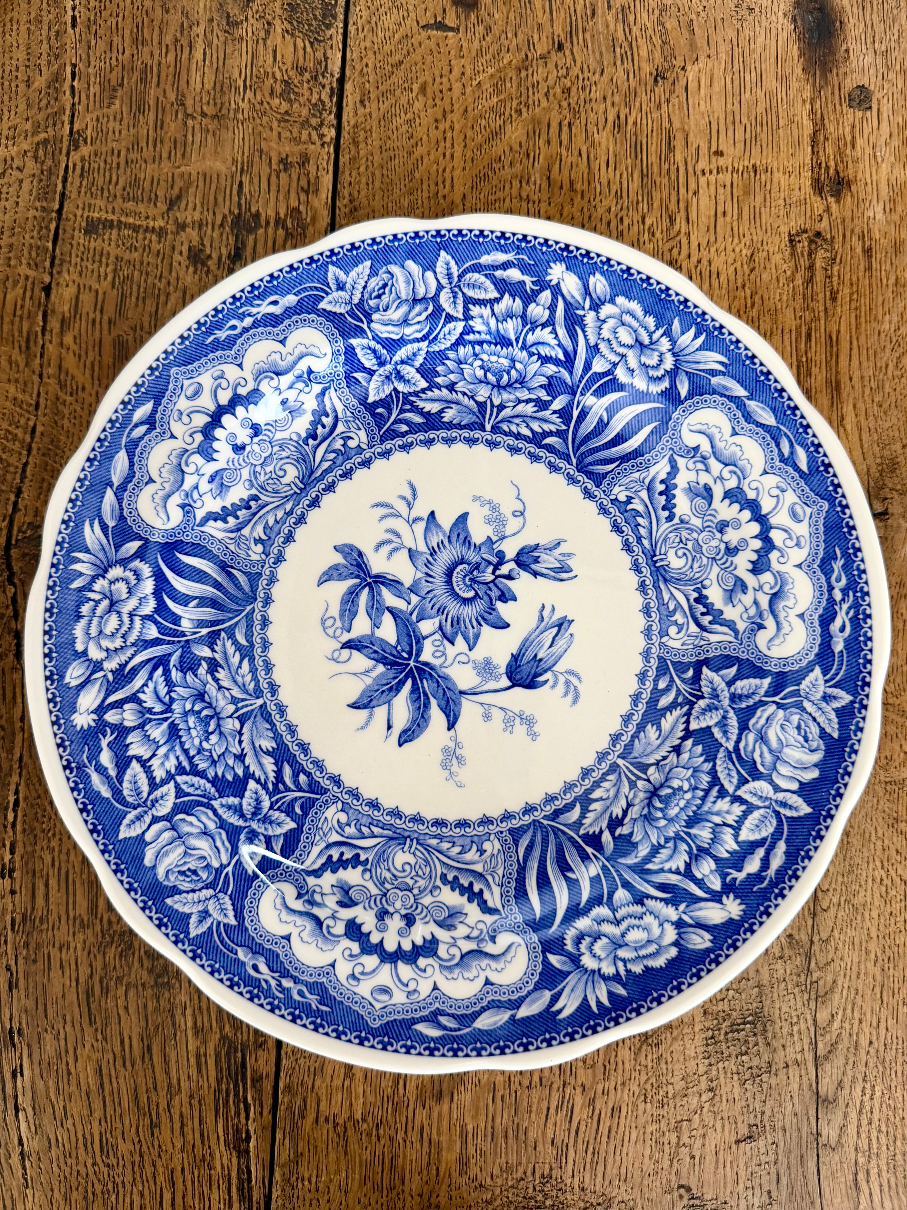 Vintage Blue & White Plate, #1