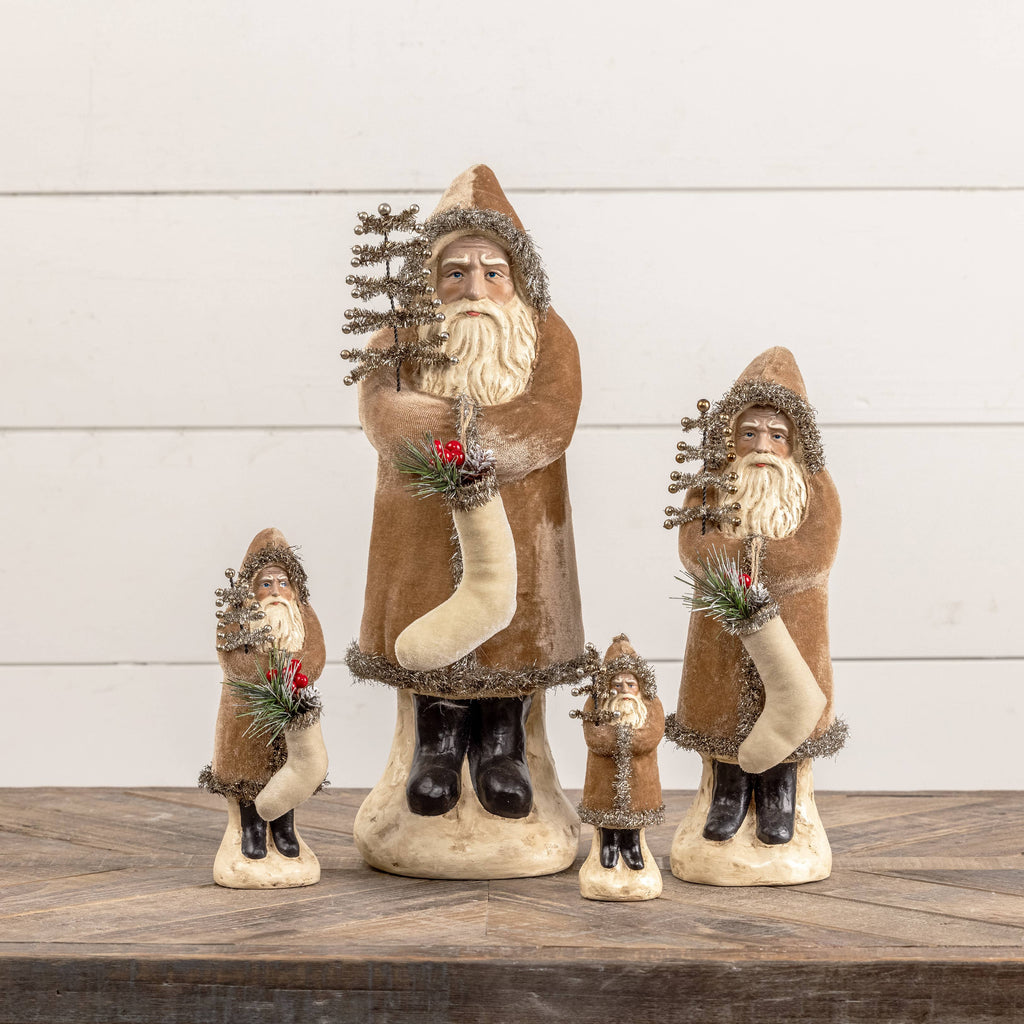 Velvet Belsnickle Santa- Fawn