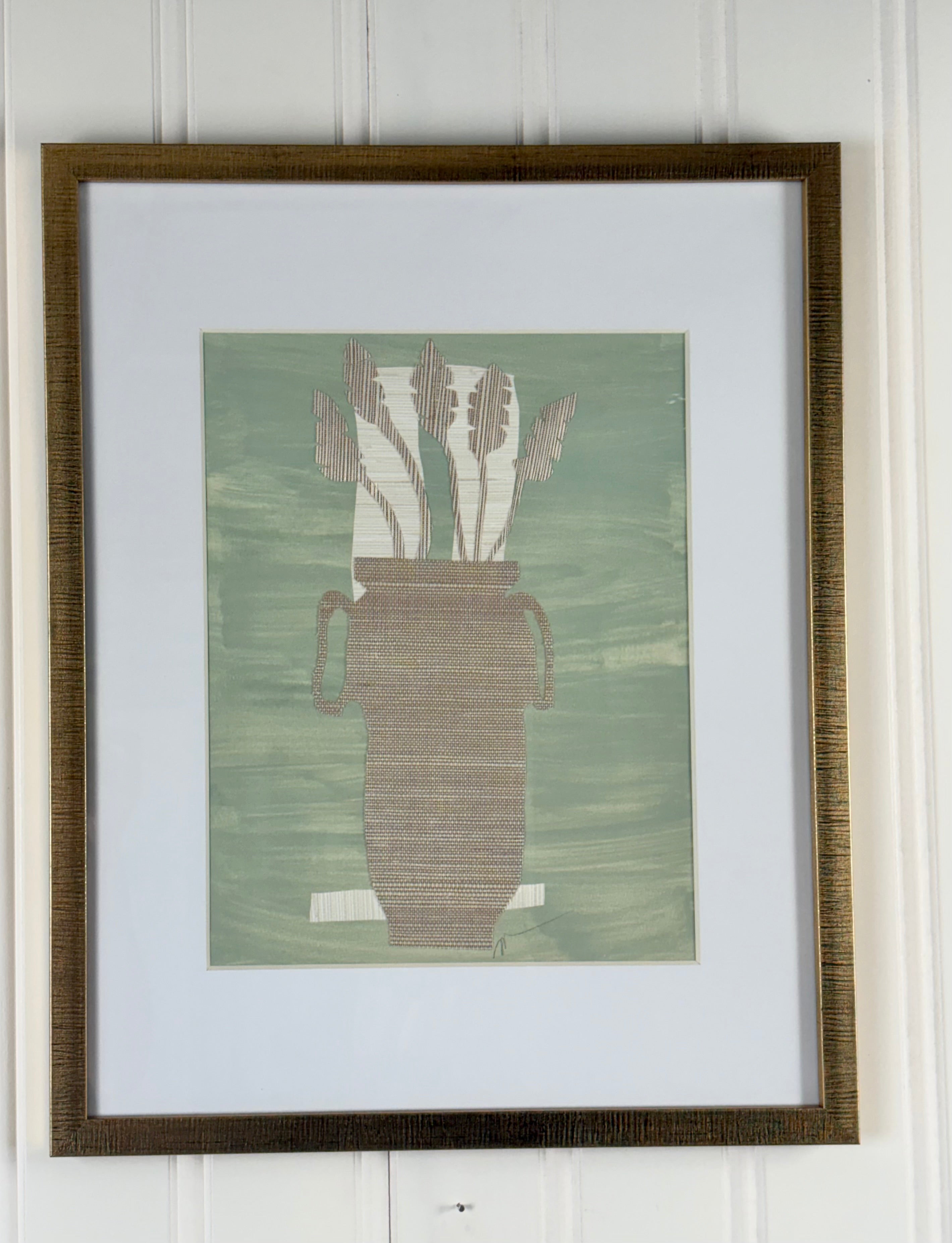 Original Grasscloth Collage, #2