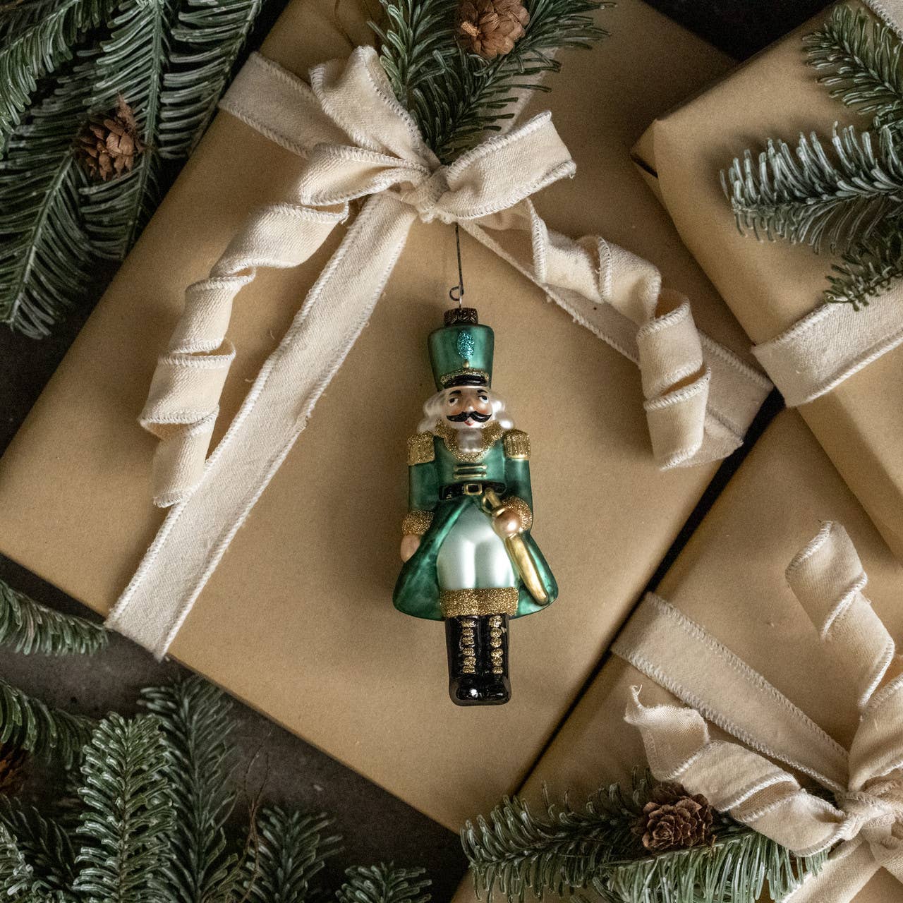 Nutcracker Ornament- Teal