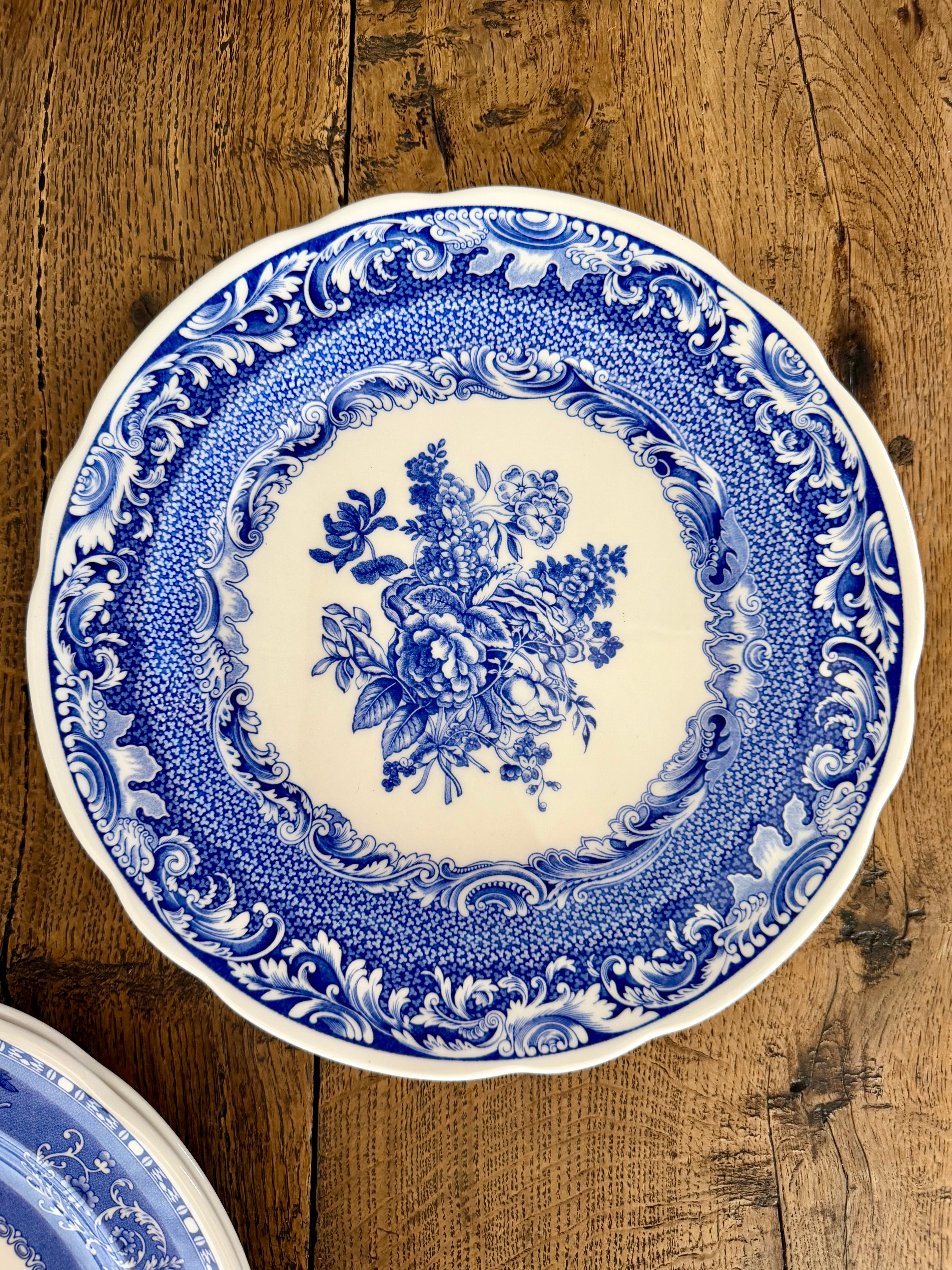 Vintage Blue & White Plate, #3