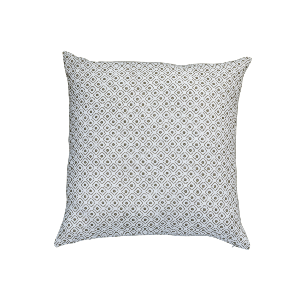 Throw Pillow- Olive Diamonds