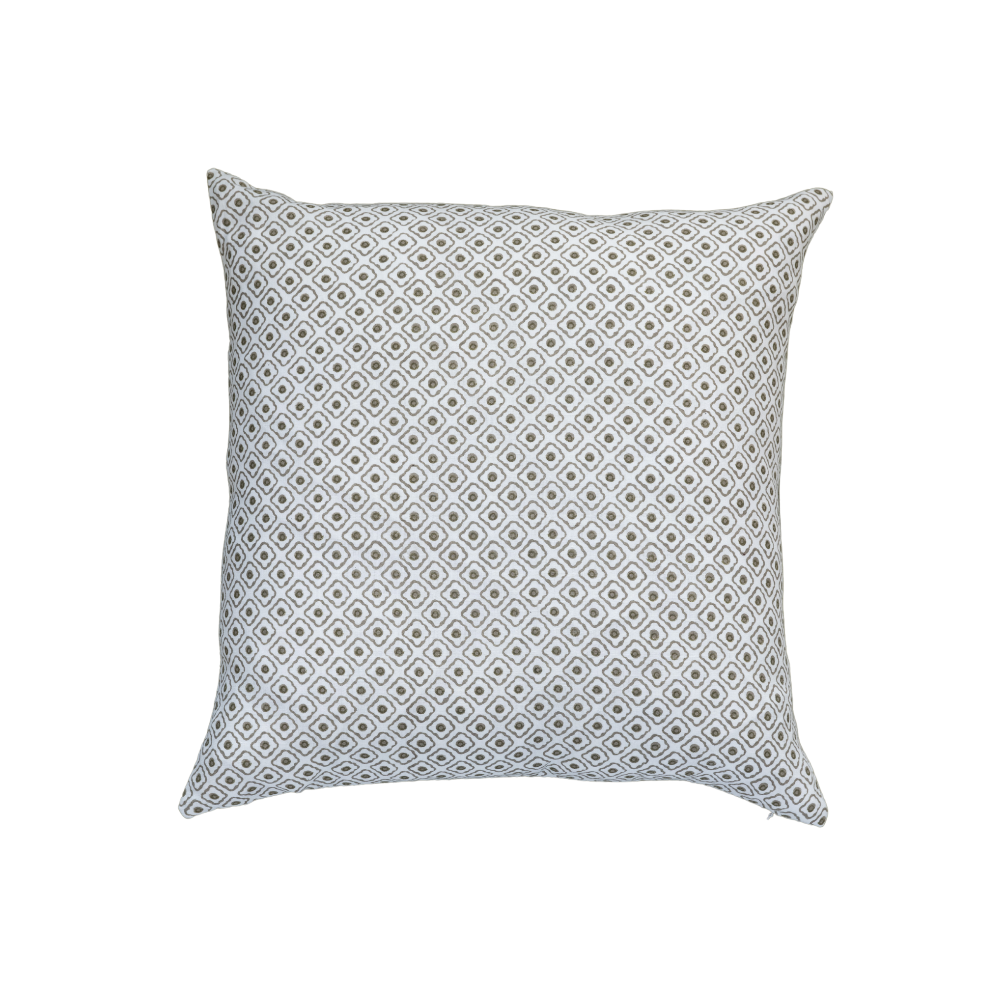Throw Pillow- Olive Diamonds