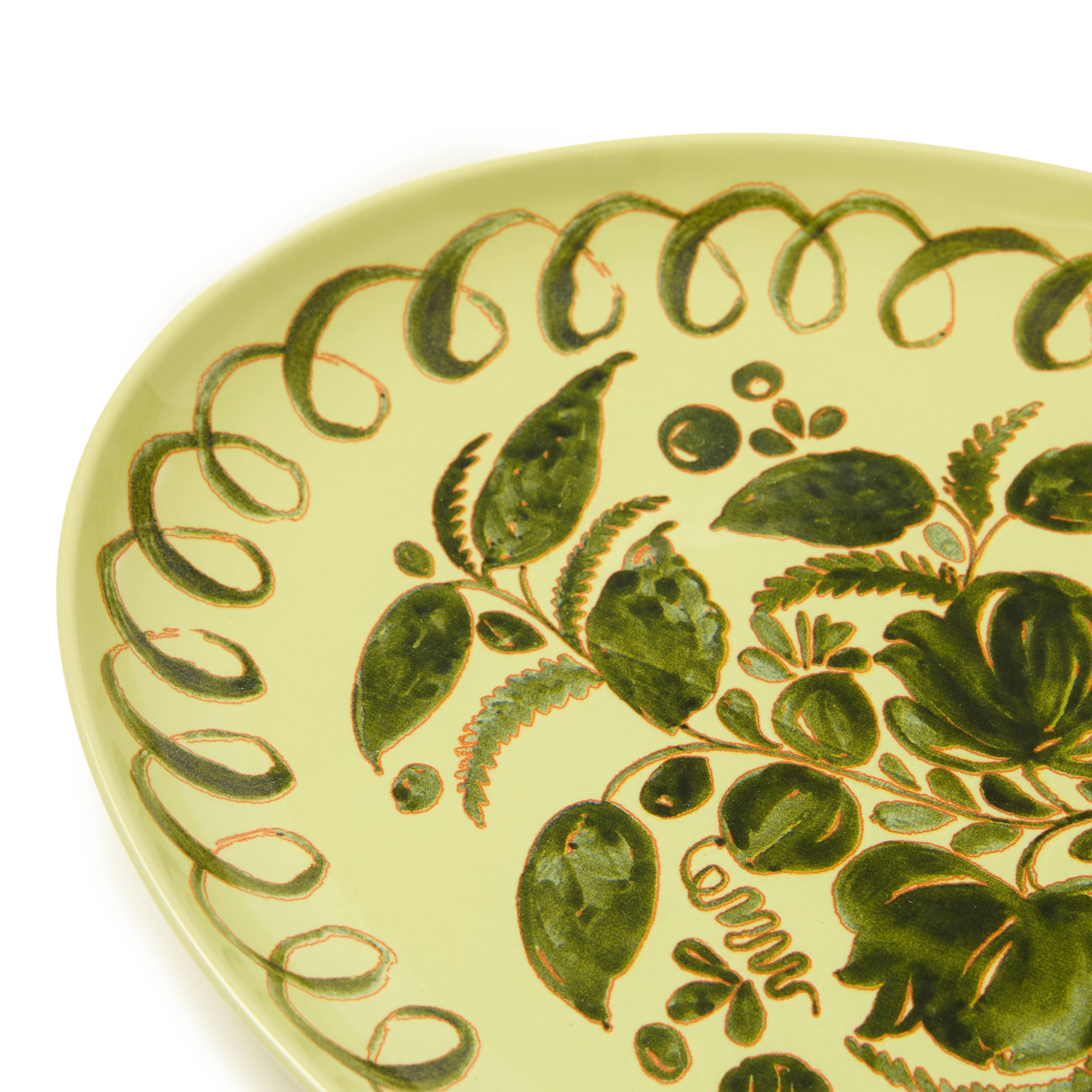 Amalfi Oval Tray- Lime