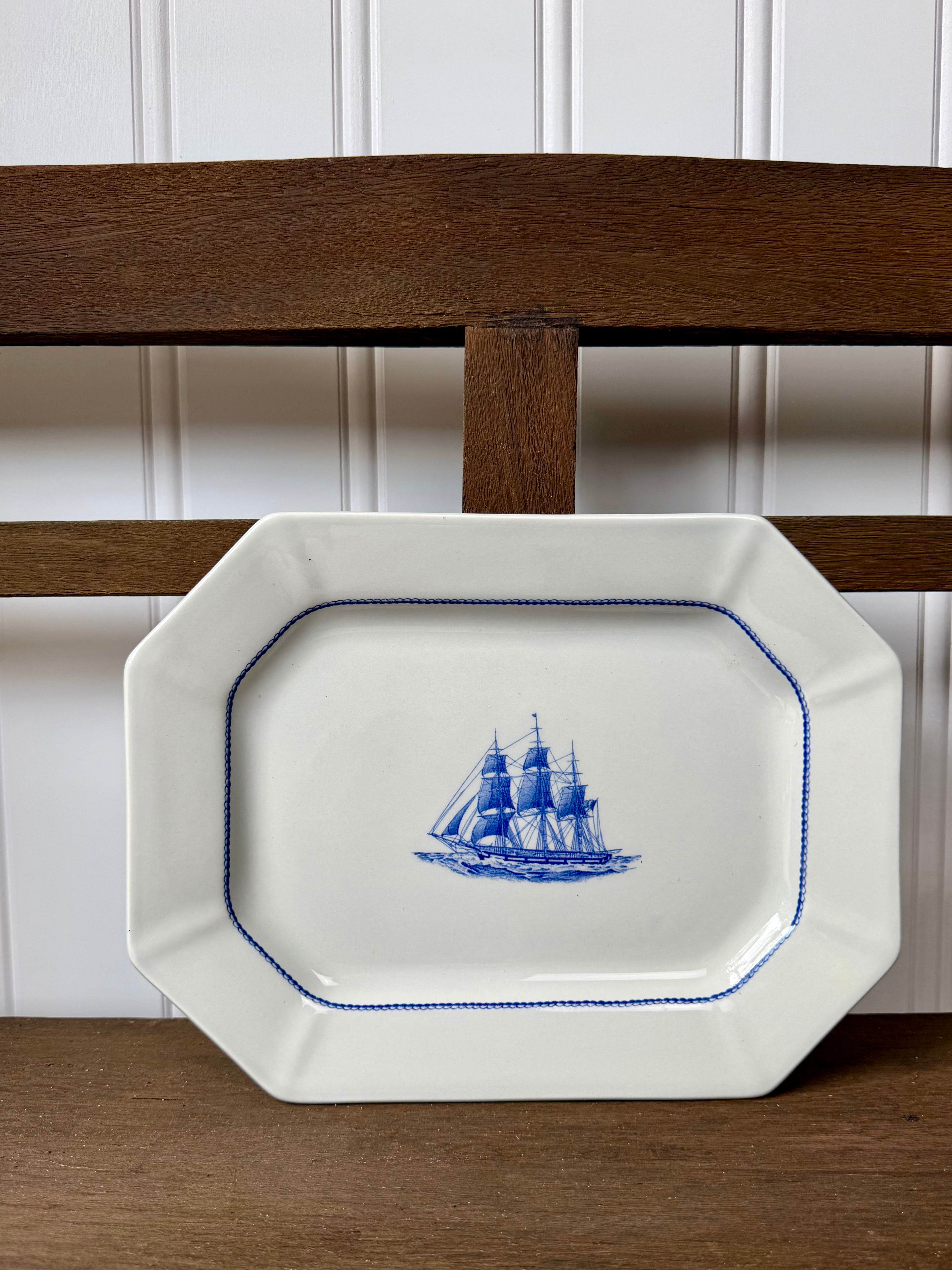 Vintage Wedgwood Clipper Blue Platter