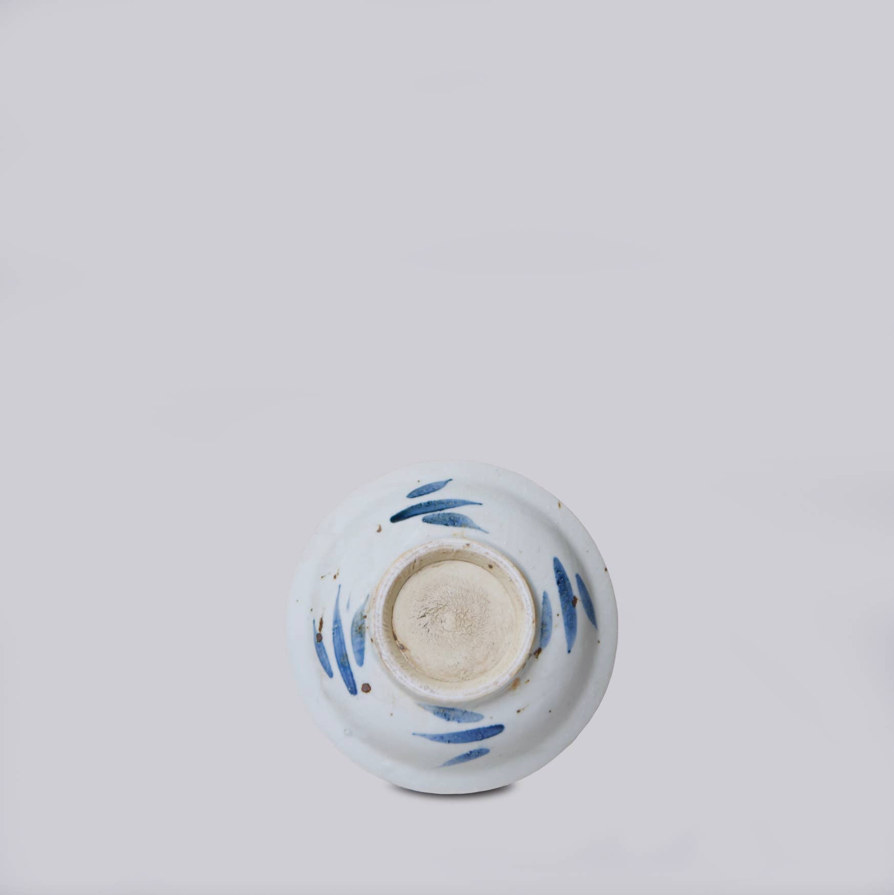 Blue and White Porcelain Floral Dish- Small