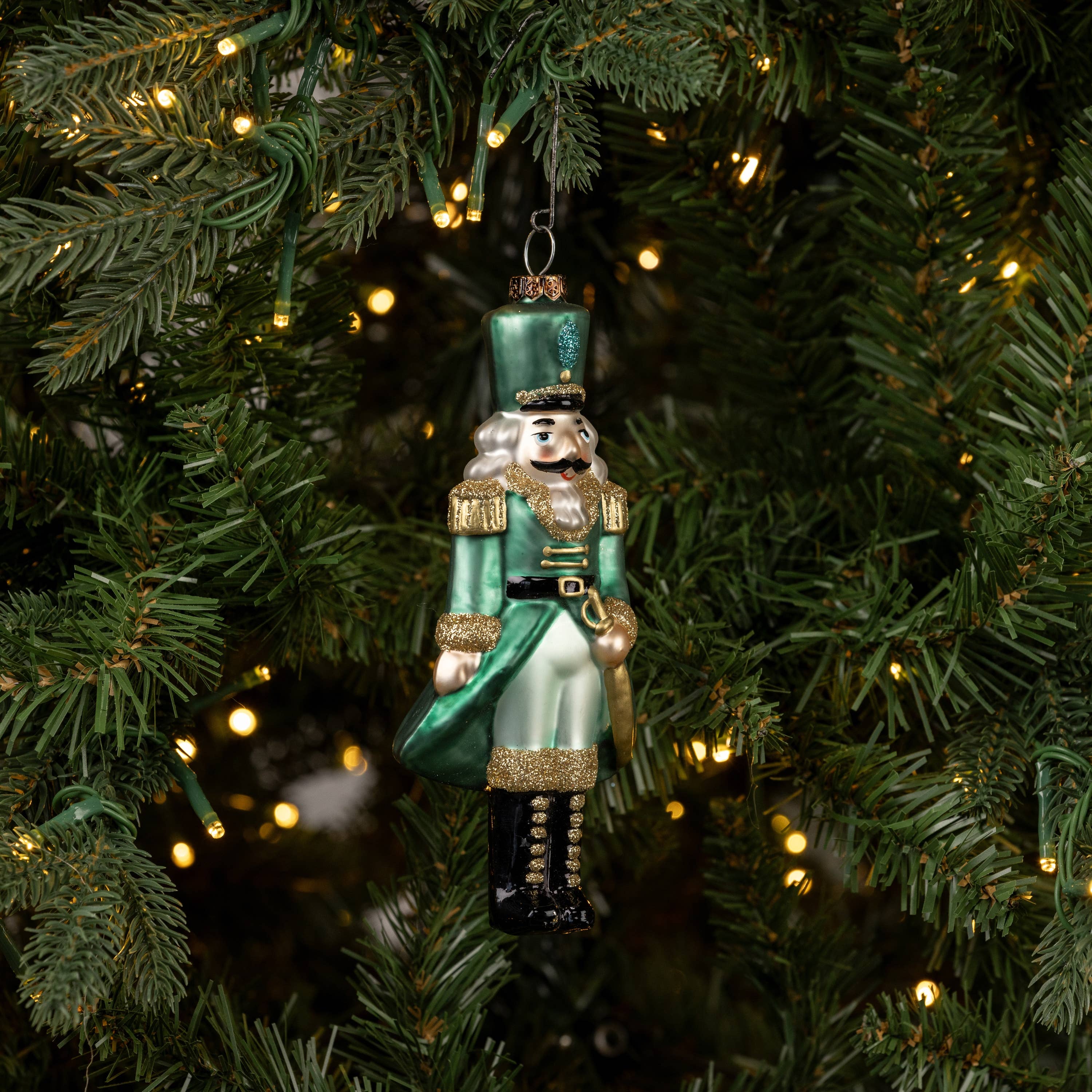 Nutcracker Ornament- Teal