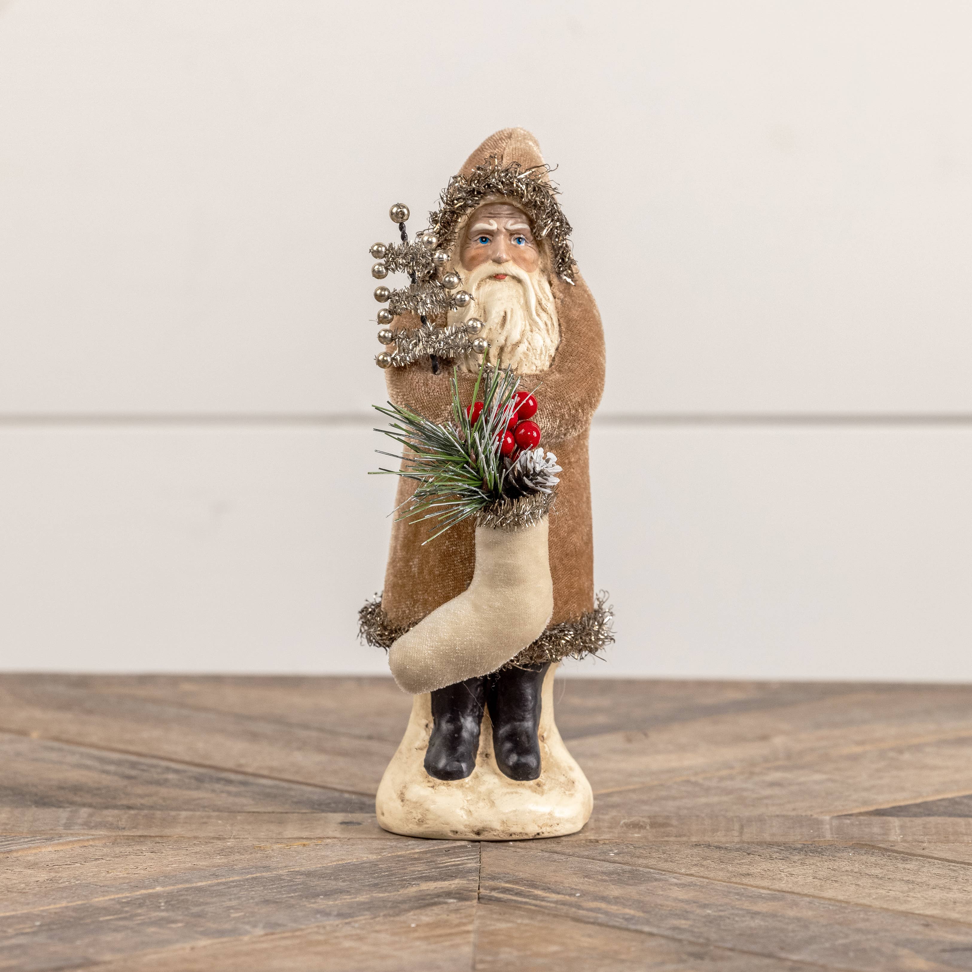 Velvet Belsnickle Santa- Fawn