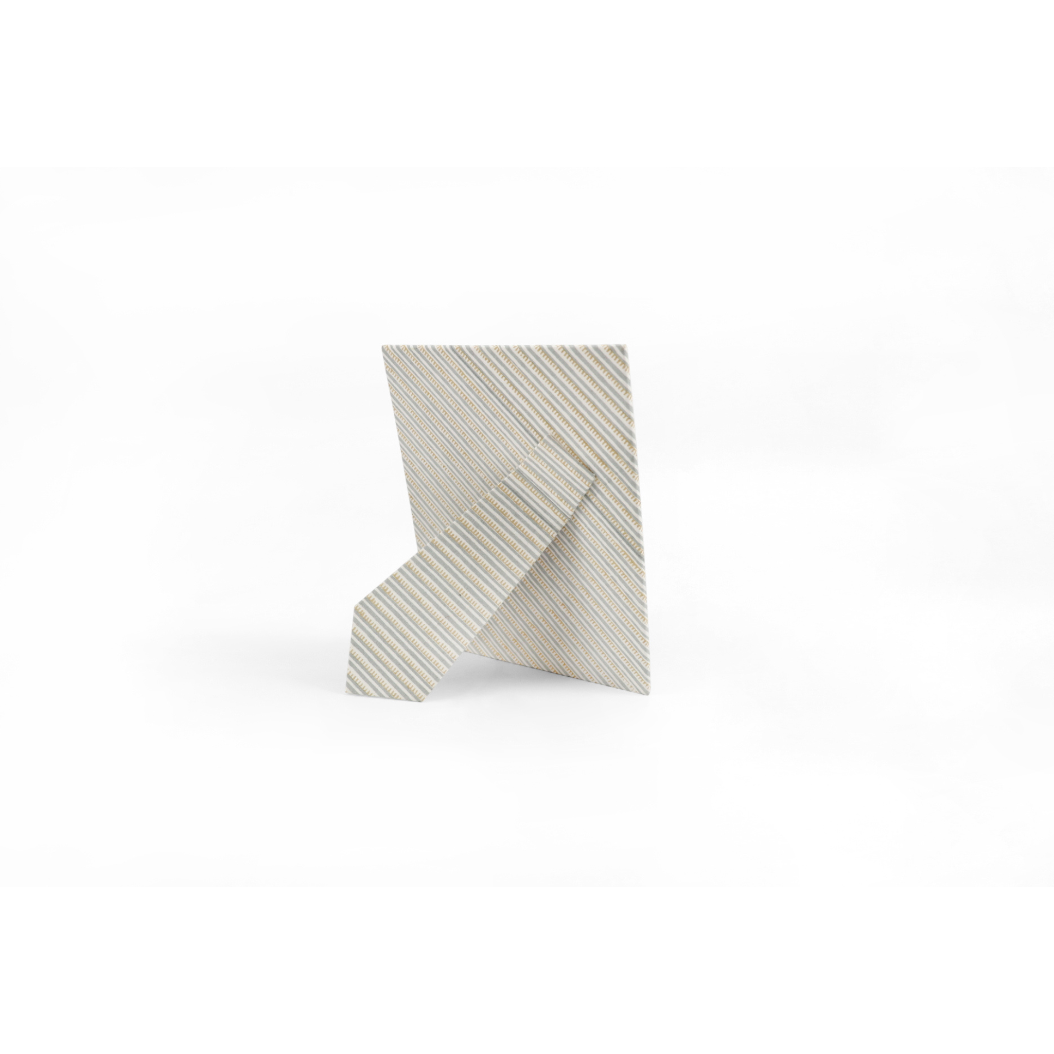 Fabric Picture Frame- Blue Stripes