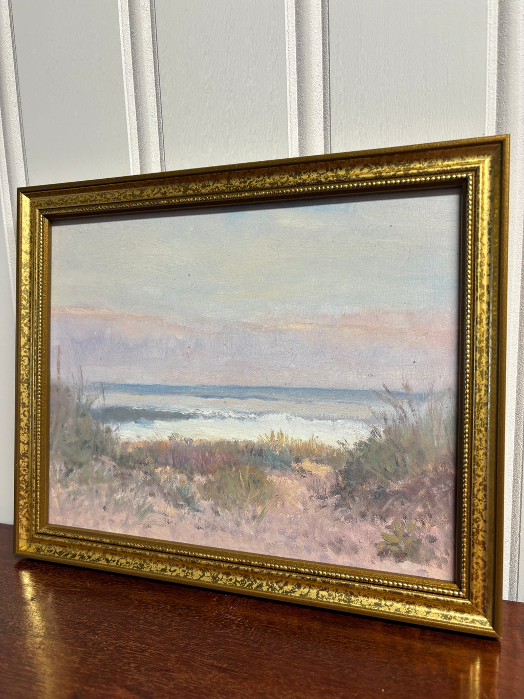 Beach Antique Print- Gold Frame