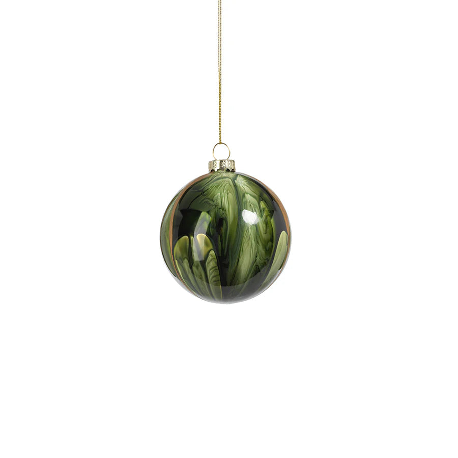 Watercolor Glass Ornament