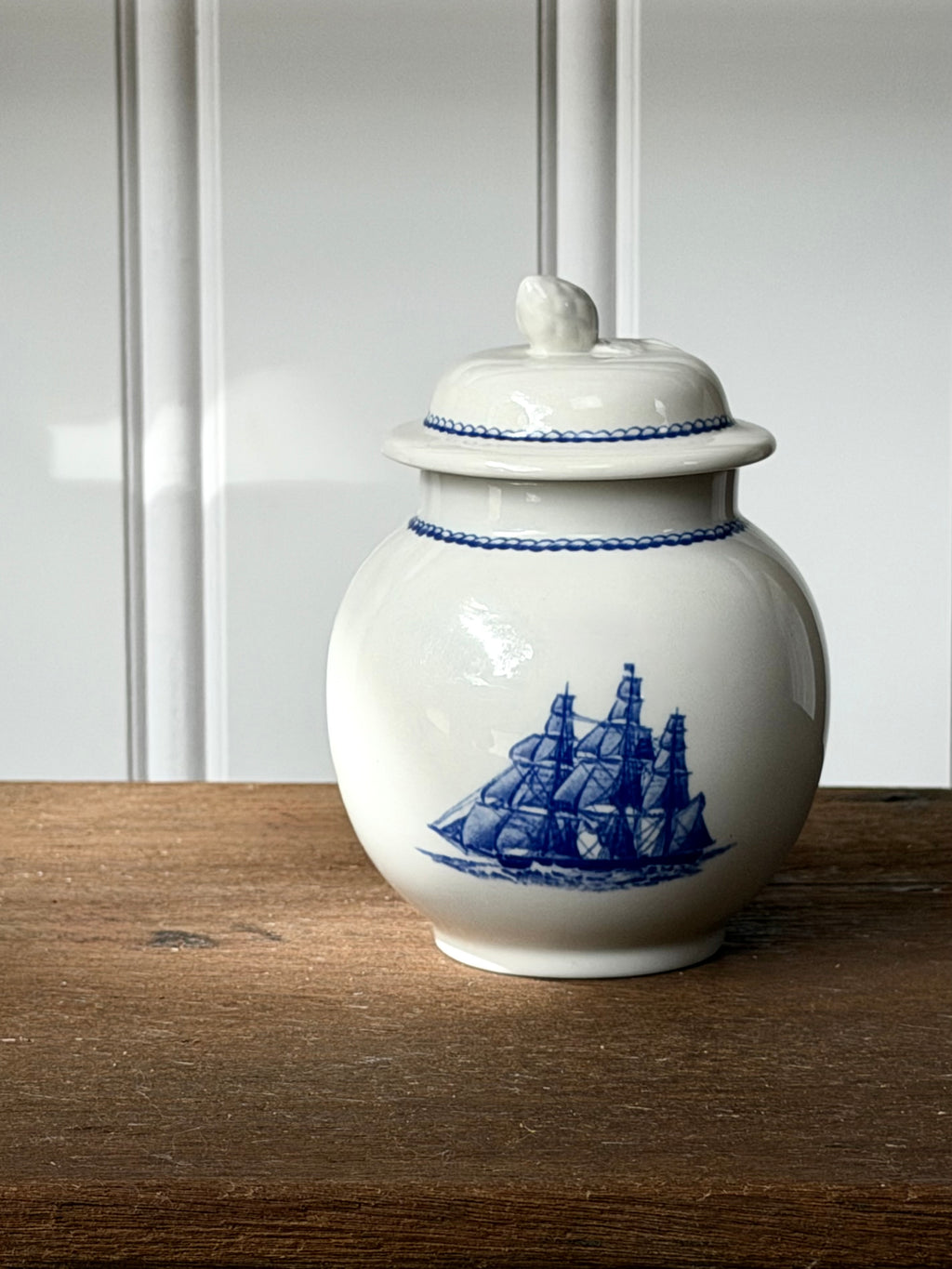 Vintage Wedgwood Clipper Blue Sugar Bowl
