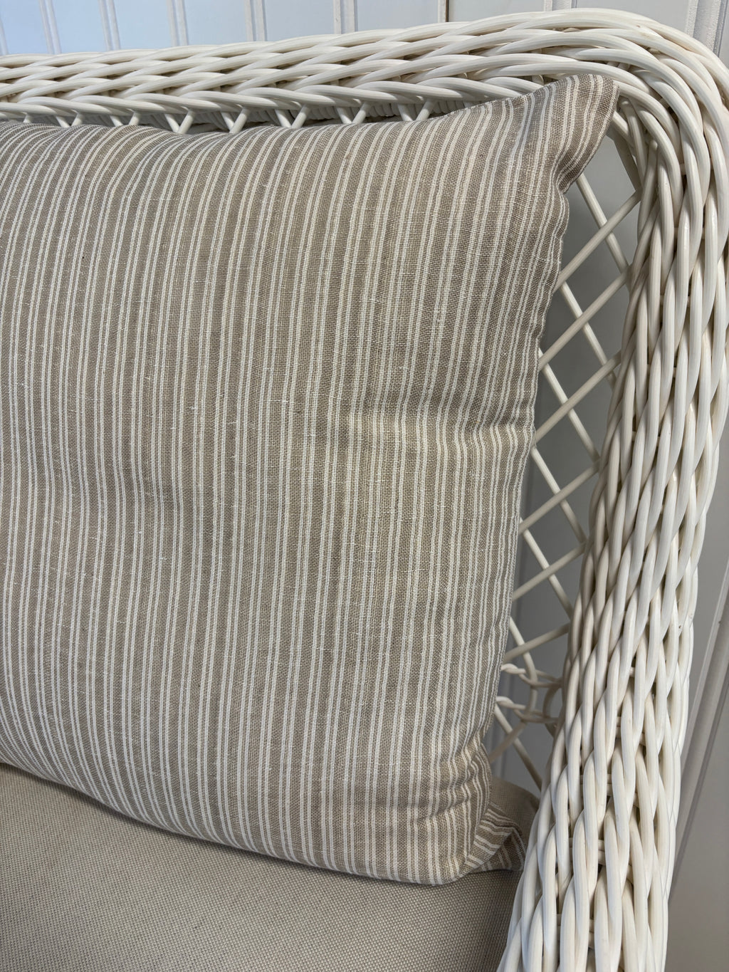 Striped Pillow - Taupe