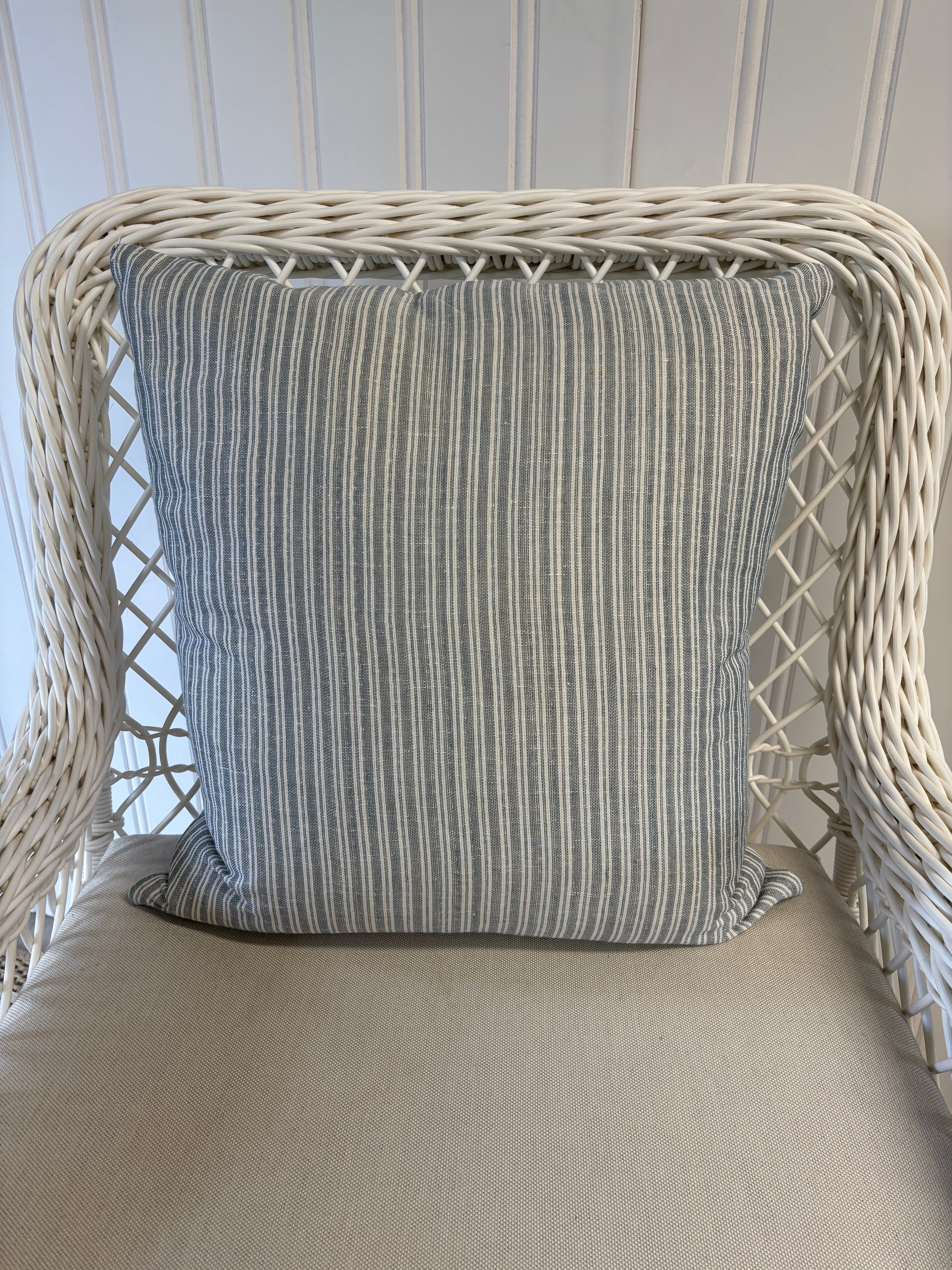 Striped Pillow - Blue