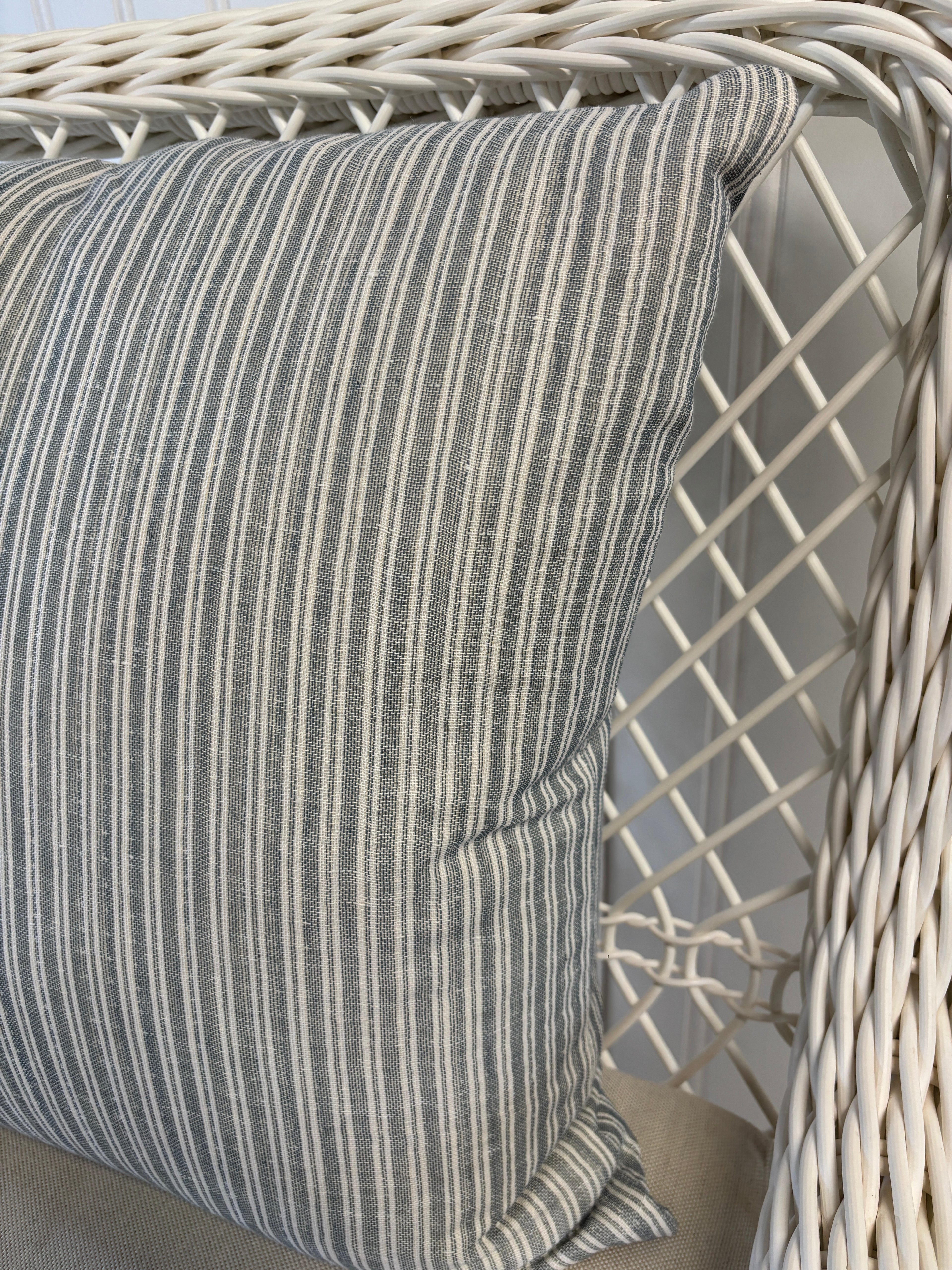 Striped Pillow - Blue