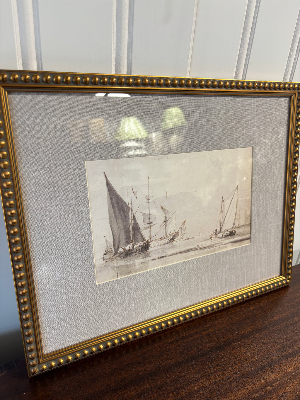 Sailboat Artwork-Gold Frame