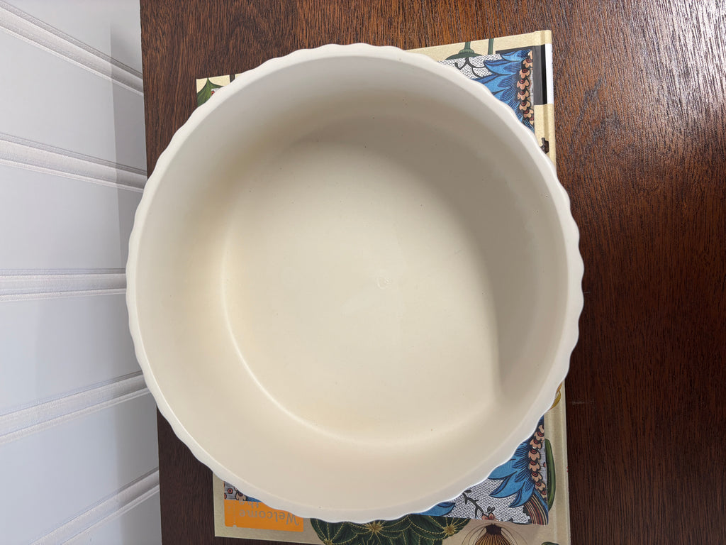 Ribbed Ceramic Decorative Bowl
