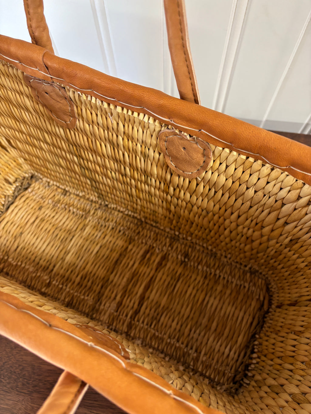 Squared Woven Tote- Large