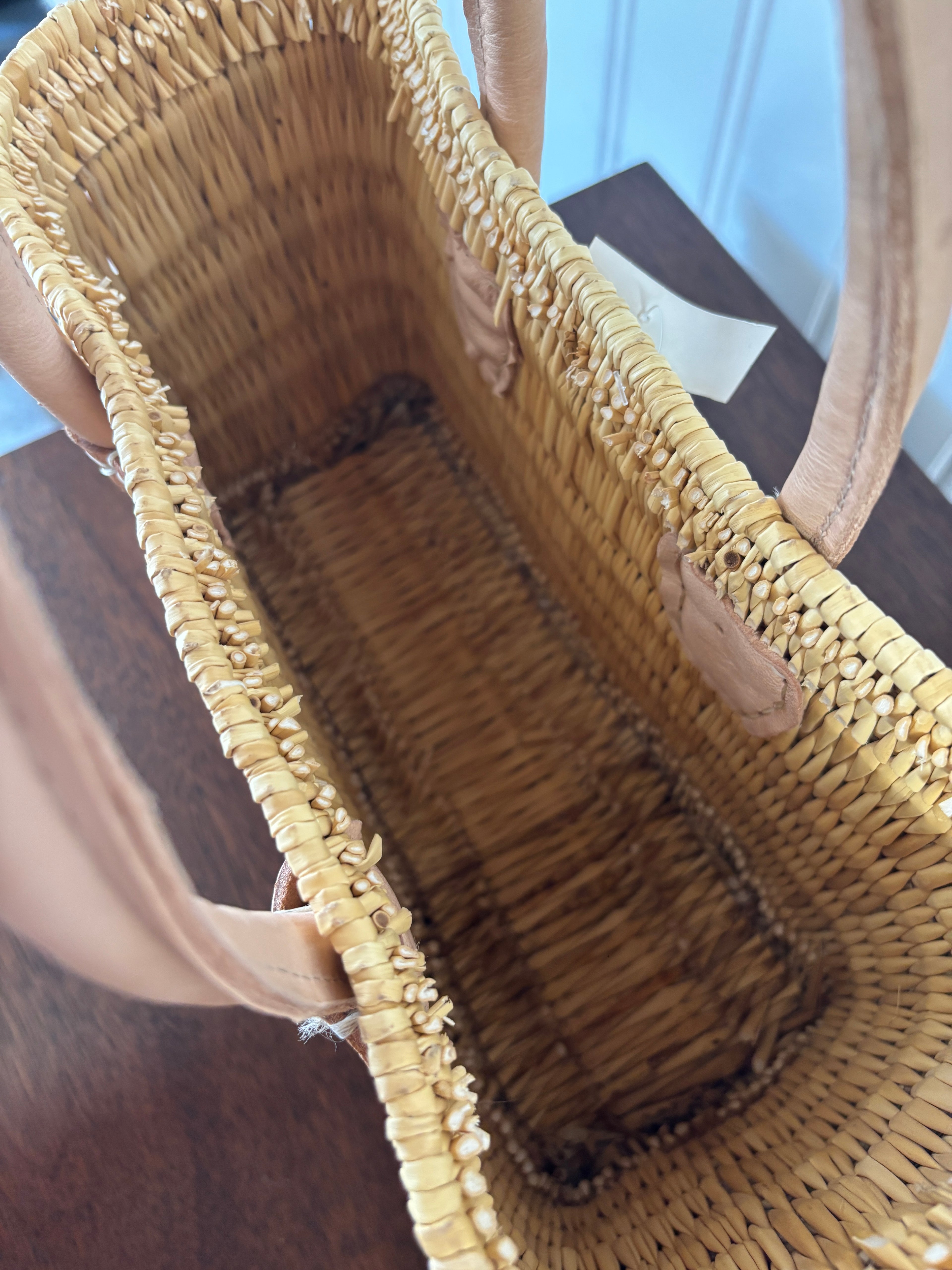 Squared Woven Tote- Small