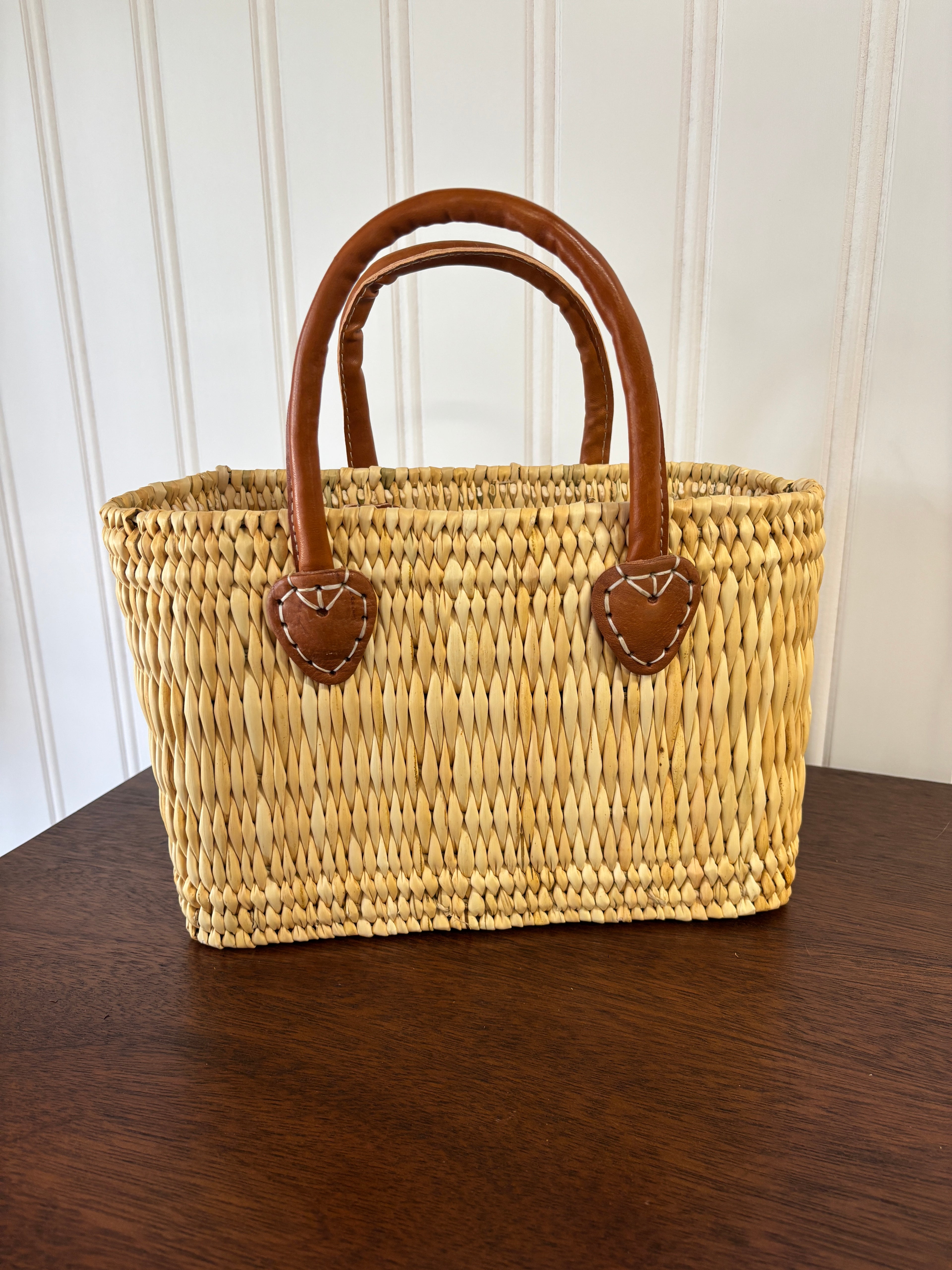 Squared Woven Tote- Small