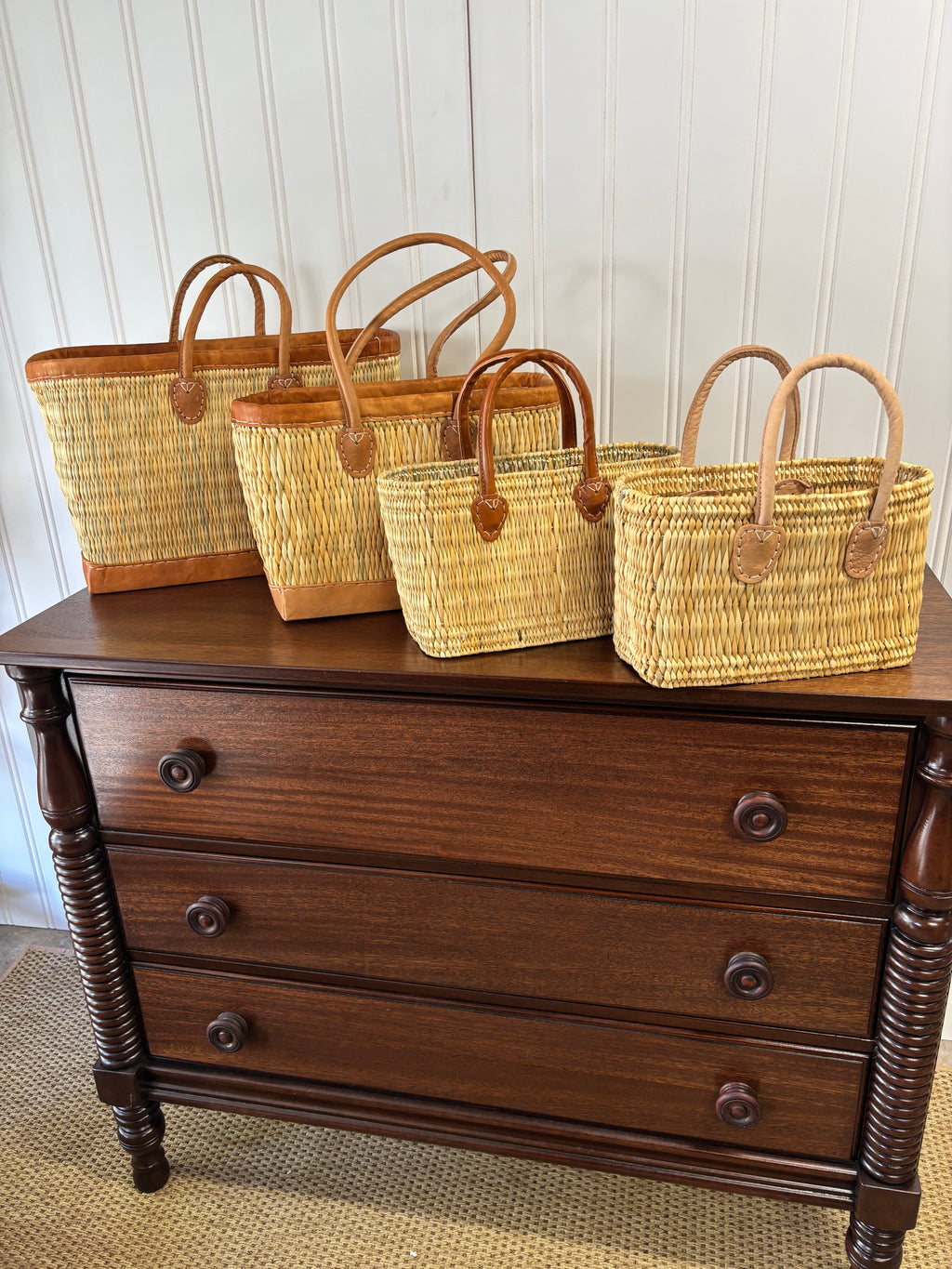 Squared Woven Tote- Small