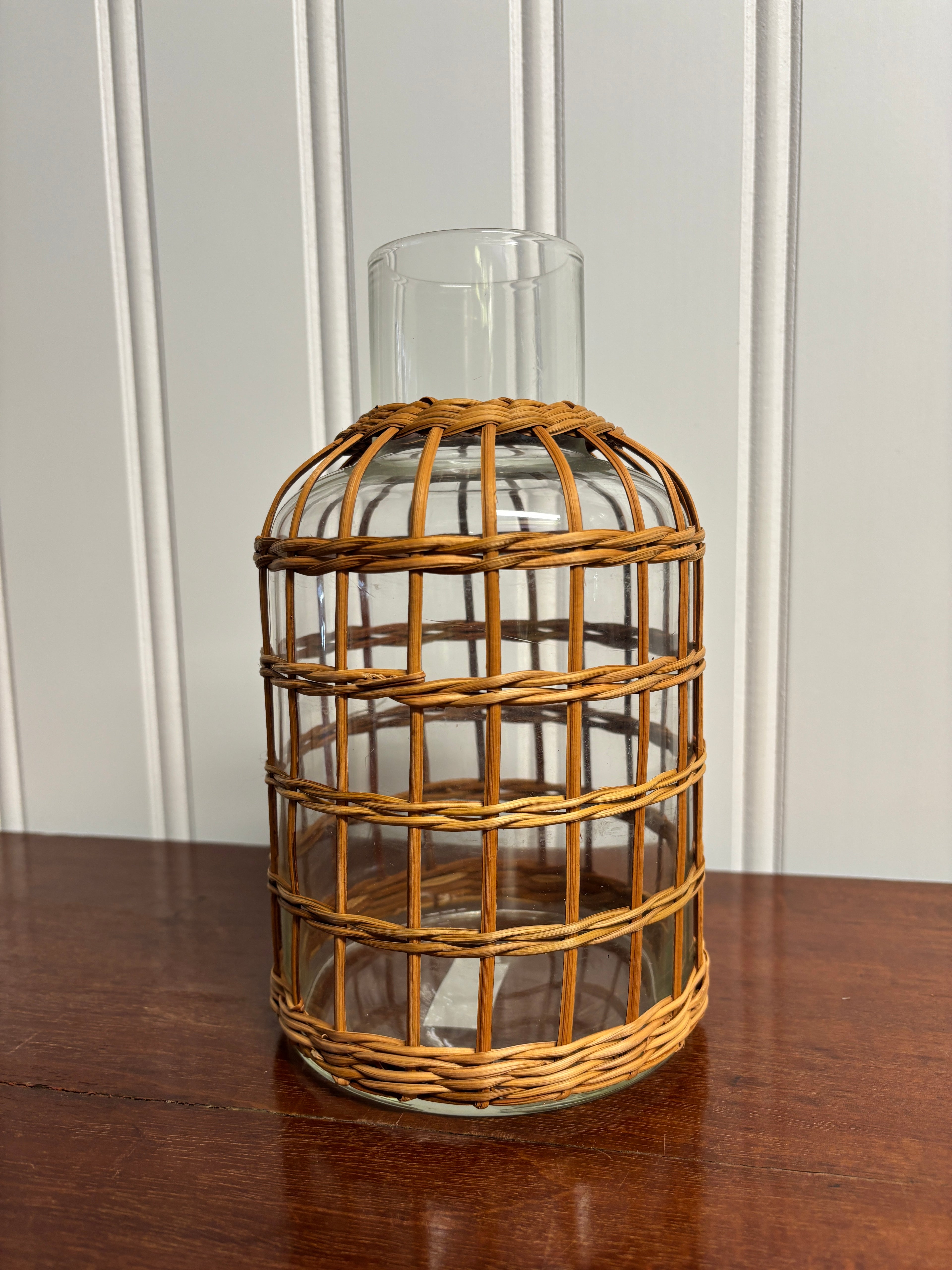 Seagrass Rattan Vase- Small