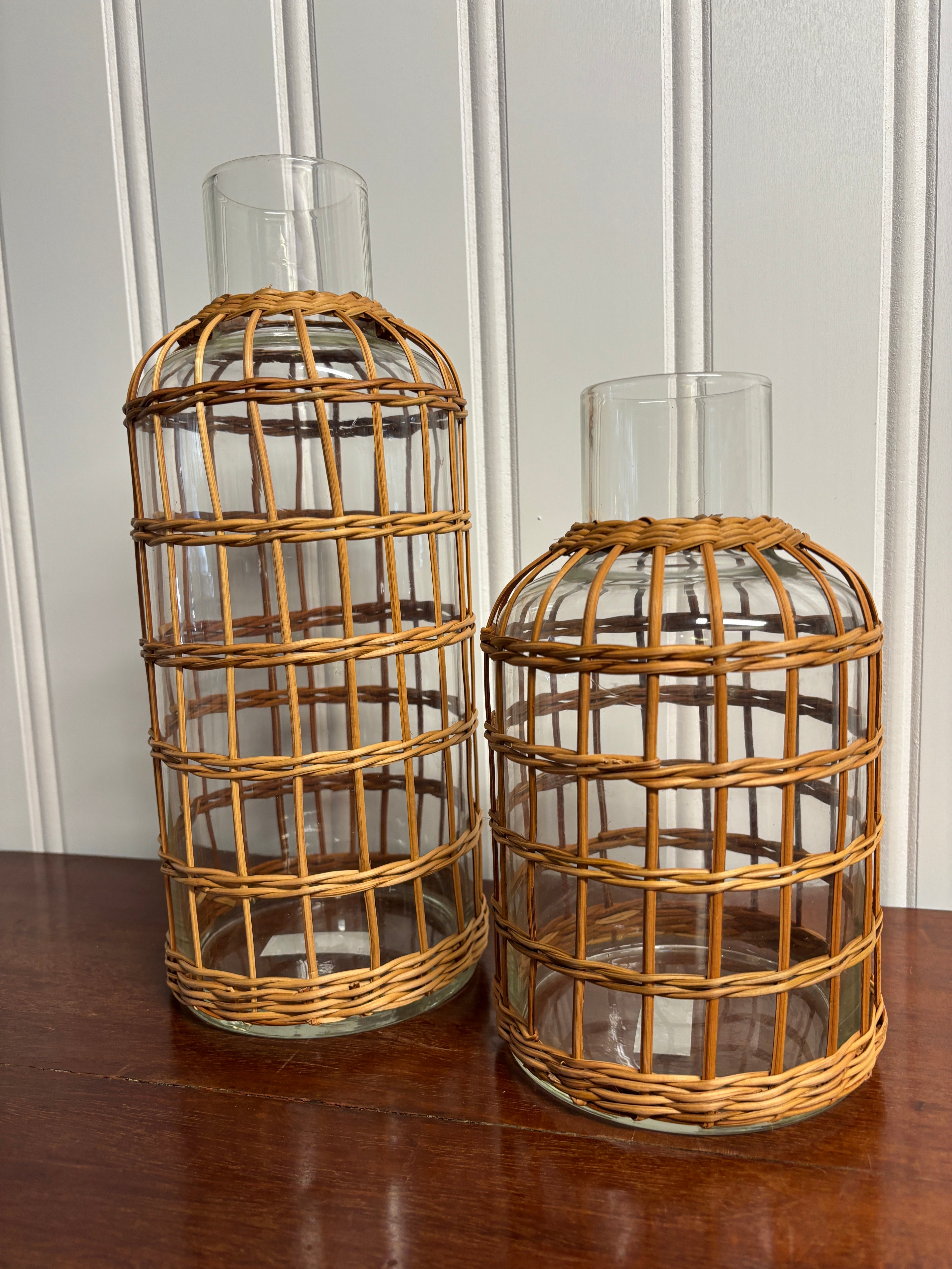 Seagrass Rattan Vase- Large