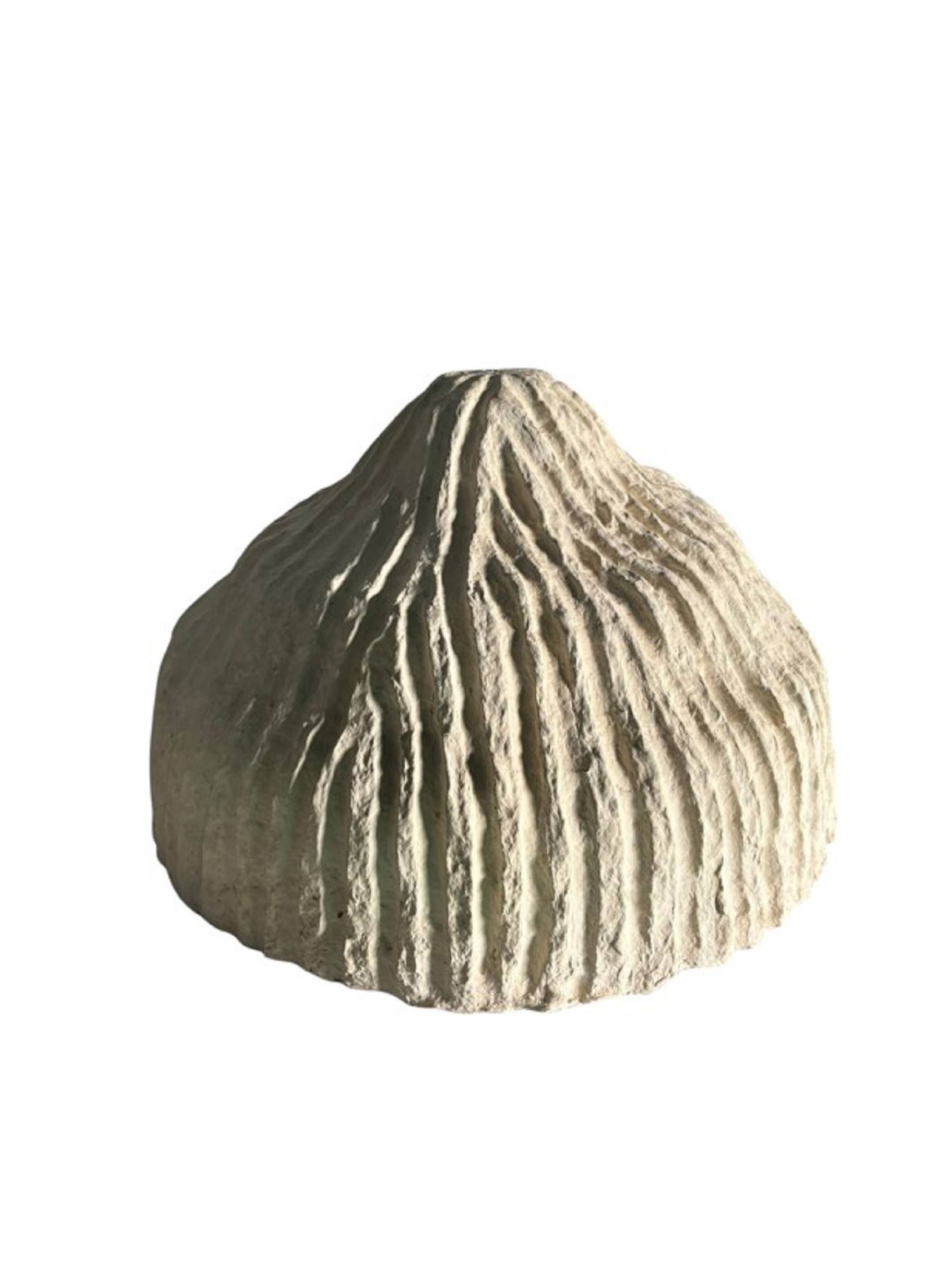 Paper Mache Pendent Light only structure Dia 22.5": Off-white / PAPER MACHE