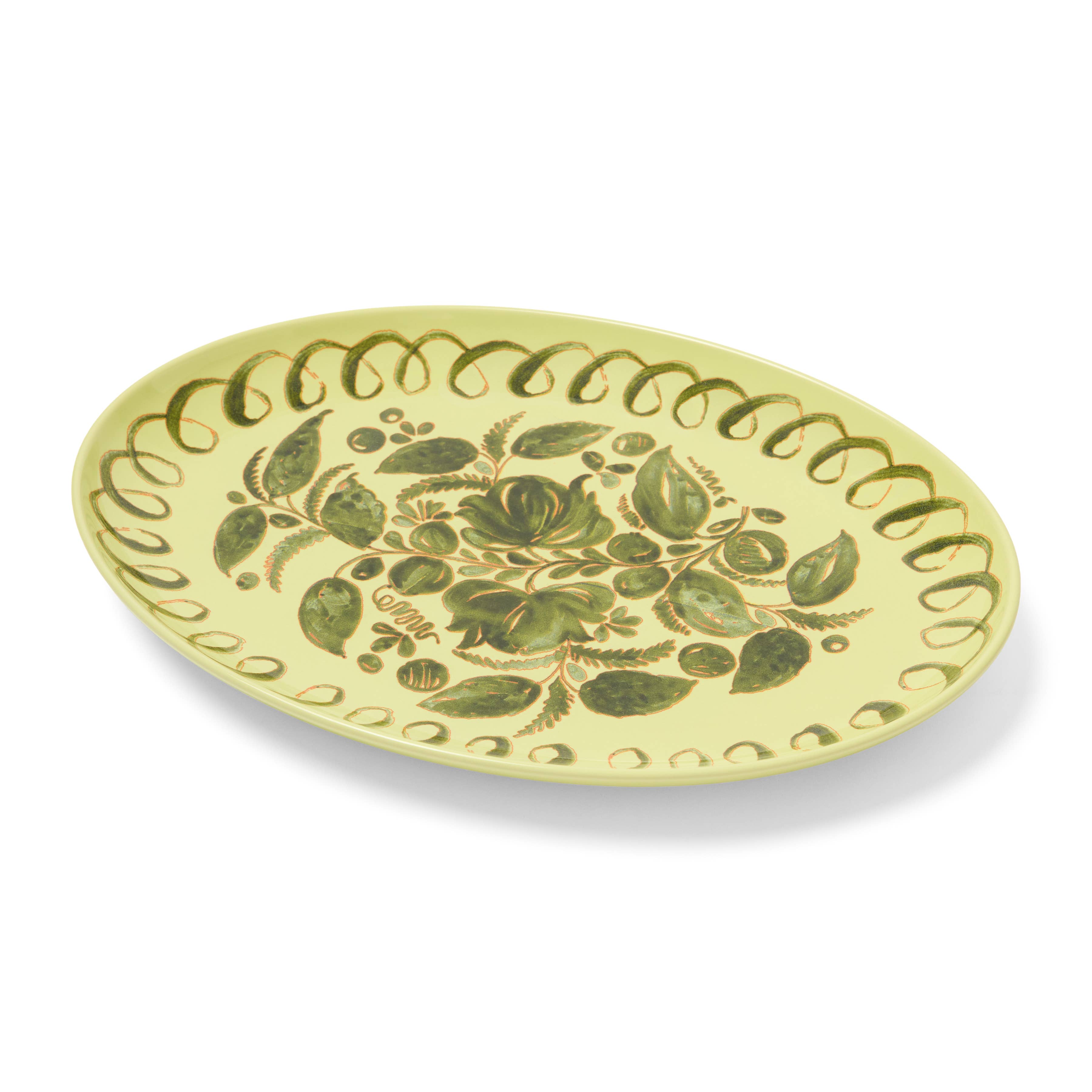Amalfi Oval Tray- Lime