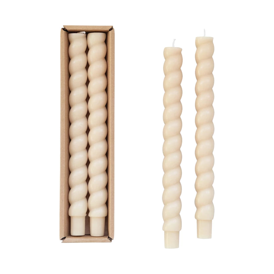 Unscented Twist Taper Candle
