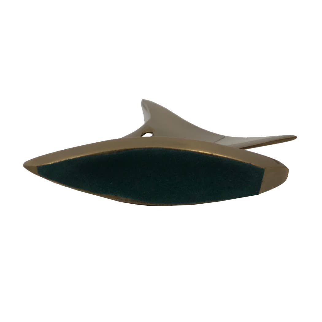 Antiqued Brass Sail Boat Paperweight Desk Decor, 5-1/4"