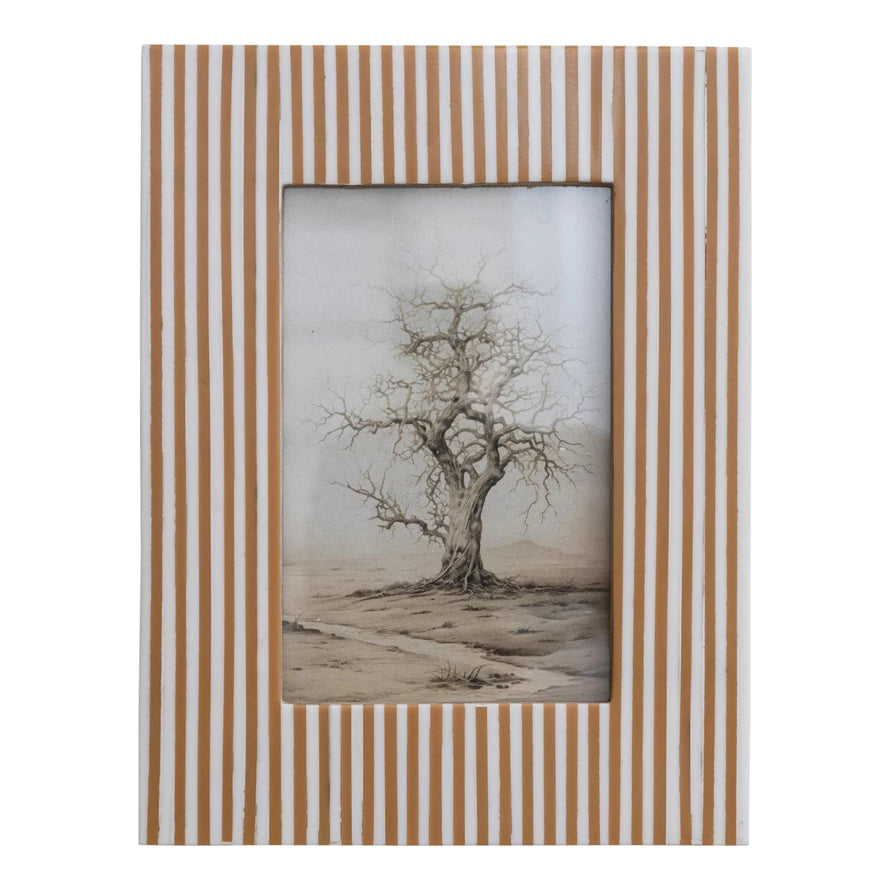 Resin Striped Picture Frame