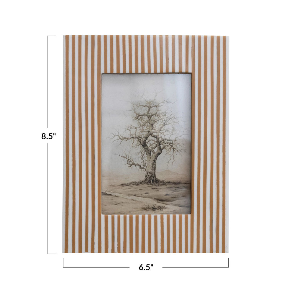 Resin Striped Picture Frame