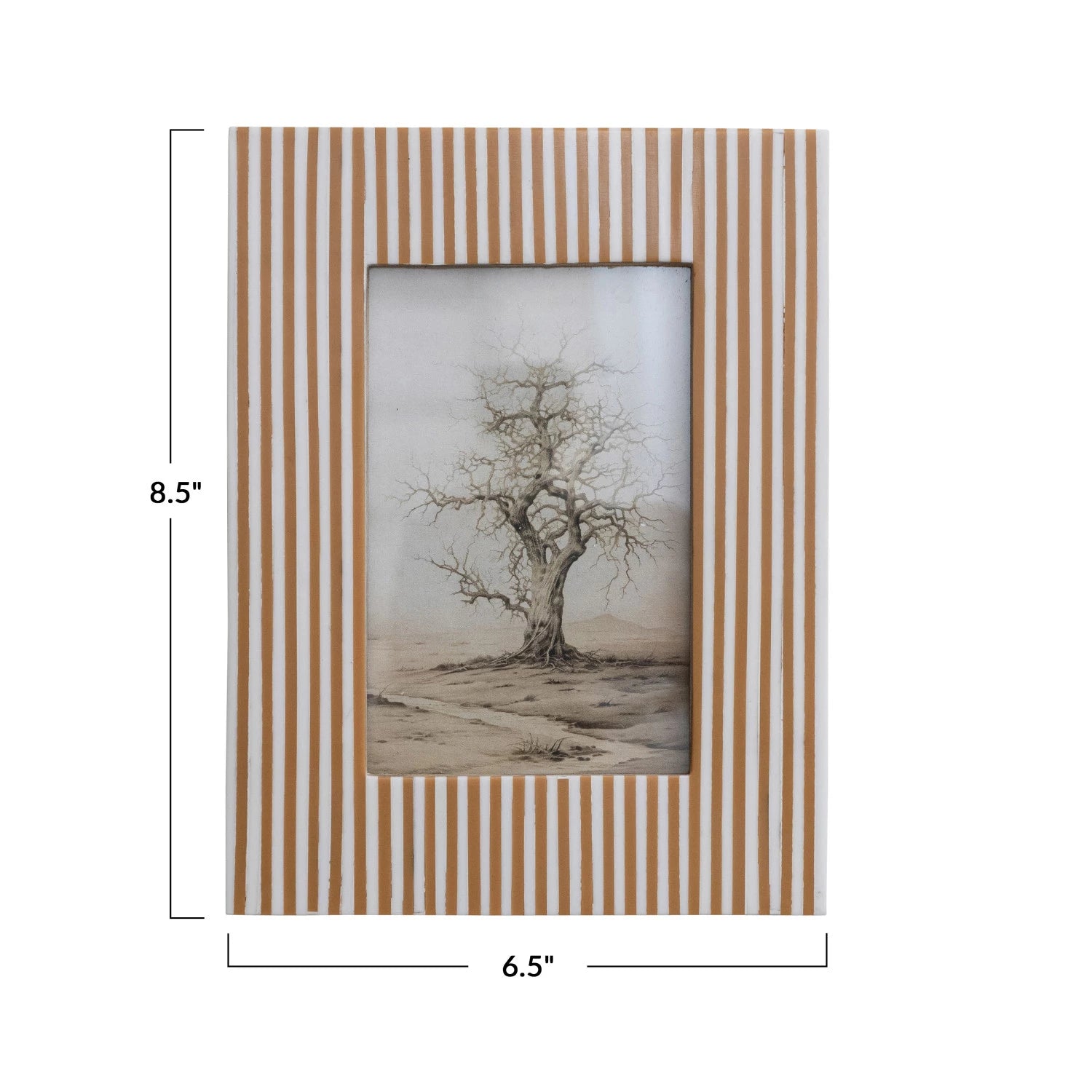 Resin Striped Picture Frame